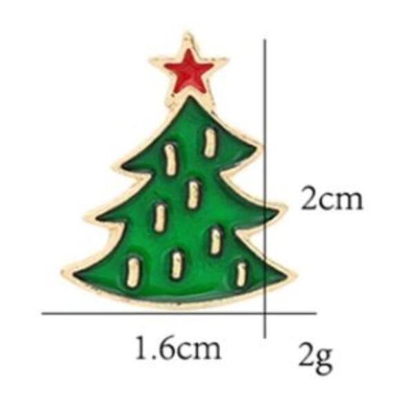 Small Christmas Tree Pin Brooch - Picture 1 of 3